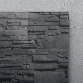 Magnetická skleněná tabule "Artverum® ", textura břidlice, 91x46cm, SIGEL